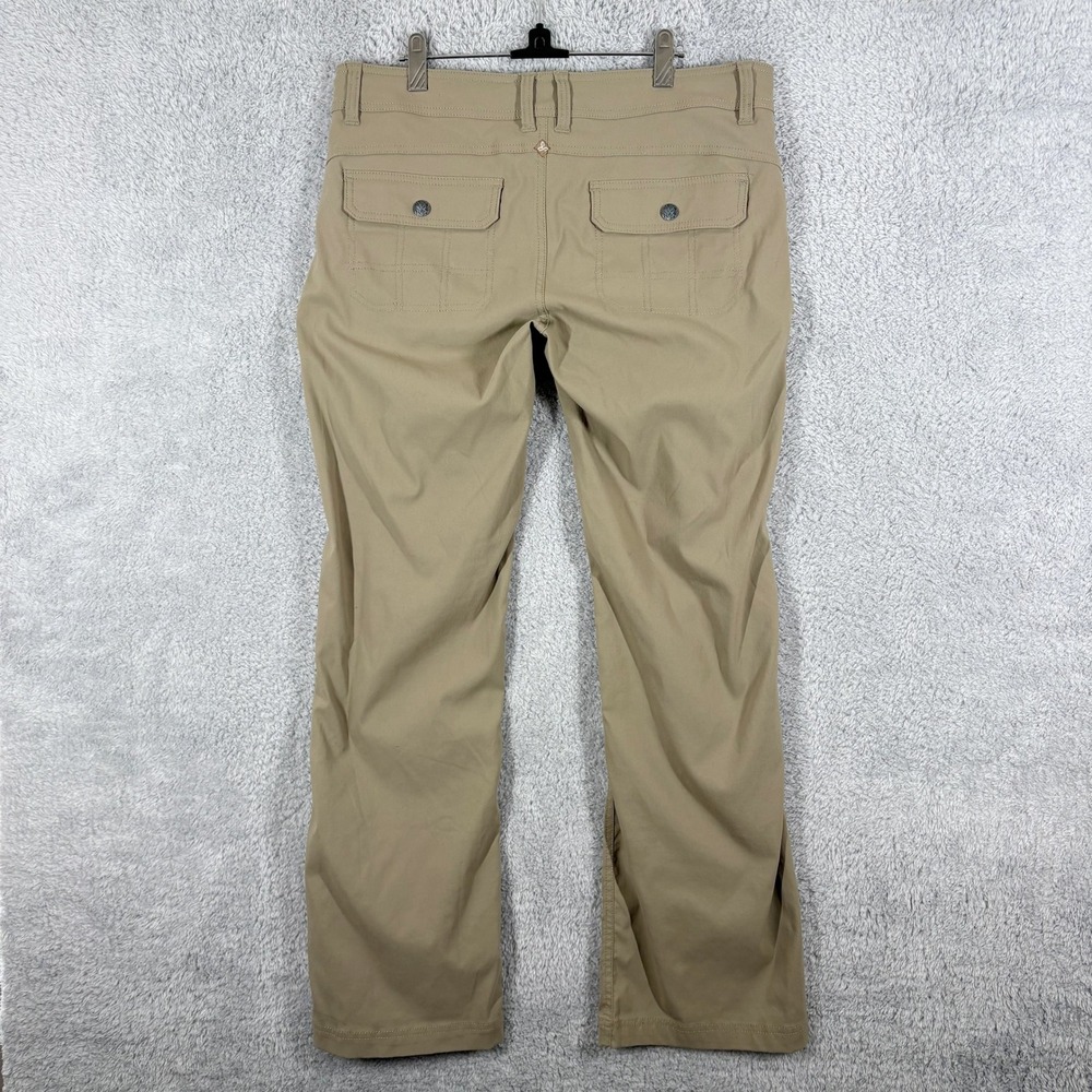 Prana Halle Pant Size 12 Tan Khaki Zion Pockets Mid Rise Hiking Outdoor Camping - Picture 9 of 9